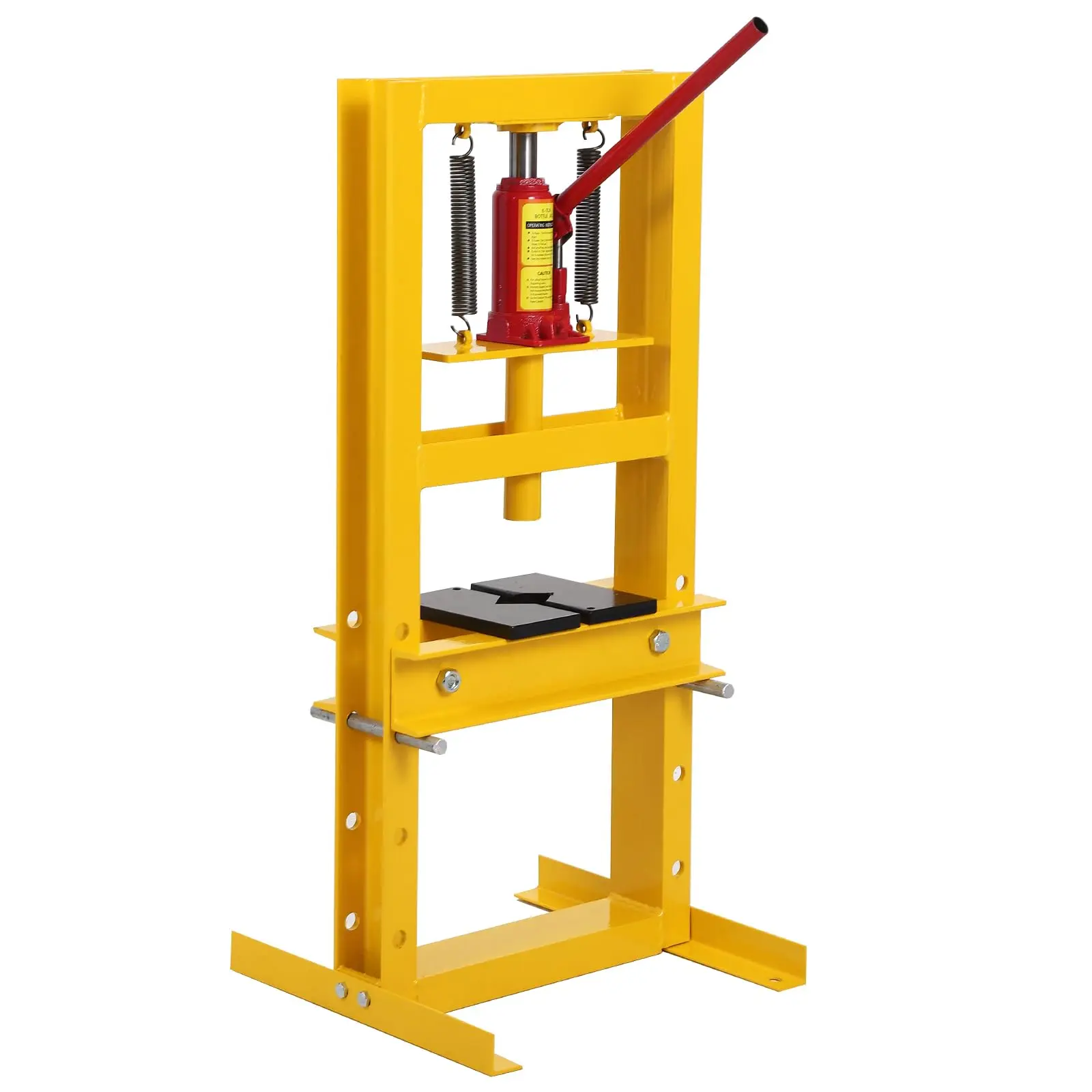 GARVEE 6-Ton H-Frame Hydraulic Shop Press, Benchtop Size Adjustable Plate Garage Press for Garage Users, Ideal for Gears, Bearings