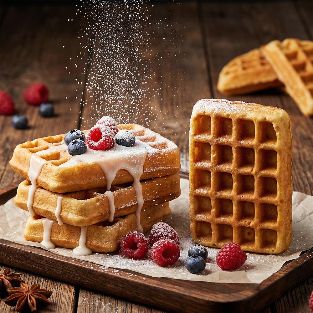 Simulation Waffle Silicone Mold DIY Handmade Creative Multi-purpose Dessert Decoration Decoration Scented Candle Kneading Mold for Handmade Lovers