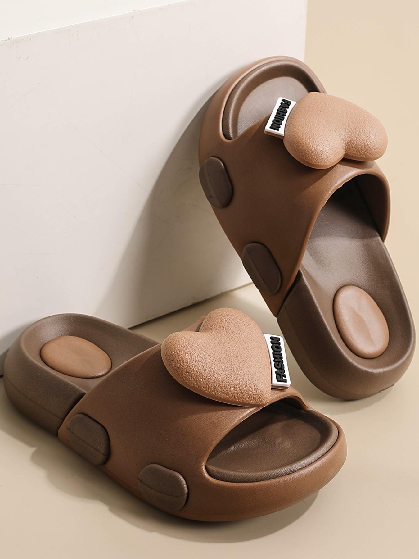 Sweet Girl Style Soft Sole Slippers, Lightweight Comfortable Summer Sandals, Casual PU Leather Patchwork Design, Perfect for Girls' Outing