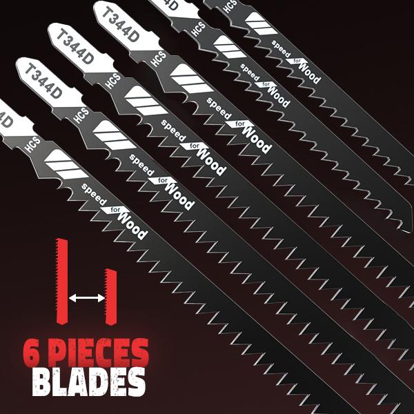 Cordless Jigsaw Compatible with Milwaukee 18V Battery(NO Battery!!), Brushless Jig Saw, 2900RPM, 0°-45°Bevel, 3 Action, LED Light for Straight/Curve Cutting Wood