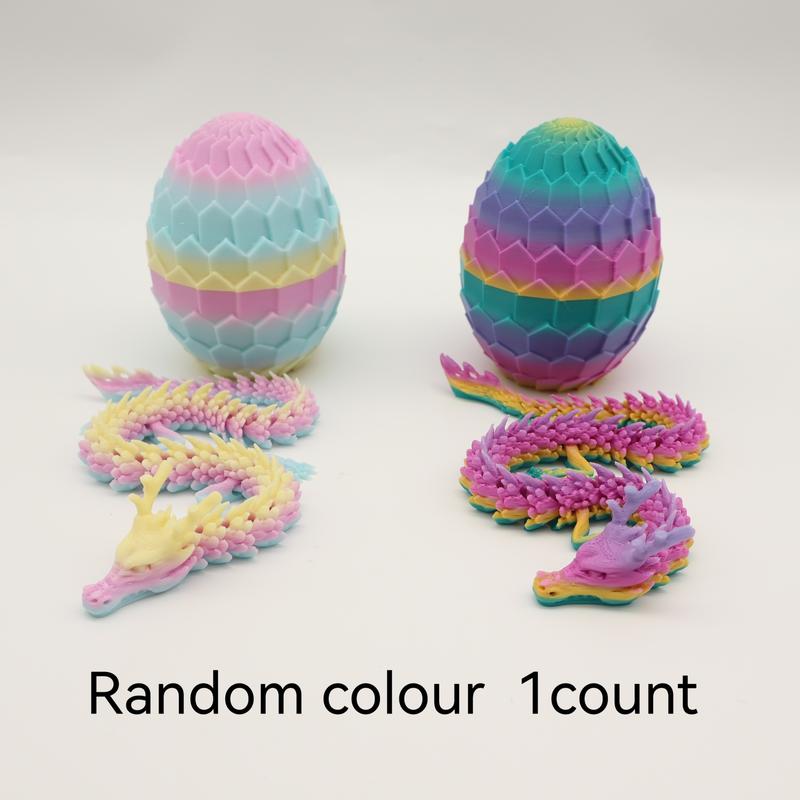 2pcs 3D Printed Dragon Egg Shaped Decorative Eggs, Collectible Figurines, Home Decoration Gift, Party Supplies, Perfect Christmas & New Year Present