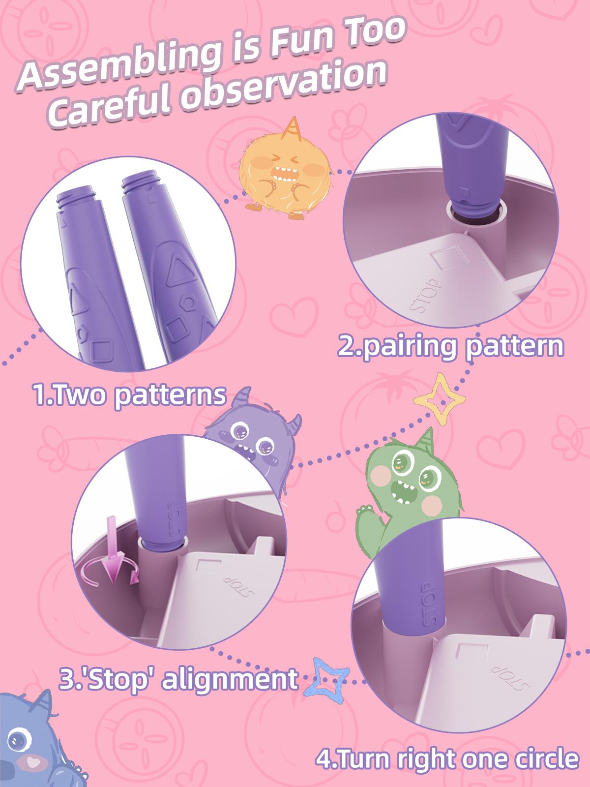 Small Erasable Drawing Board Kid's Easel Drawing Table with Letters and Numbers Creative Children's Toys Gifts Cute Artwork doodle board Acrylic Painting Pen Acrylic Marker Pen Acrylic Stickers Dual Tip Marker