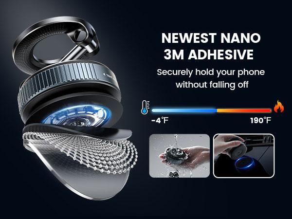 Lamicall for Magsafe Car Mount, Magnetic Phone Holders for Your Car, Vacuum Phone Mount for Car Accessories for Women Men Interior Jeep BMW, SuctionPro Gifts Kits, for iPhone 17 Pro Max 16 15 14 13