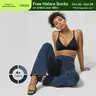 Halara Flex High Waisted Crossover Pocket Washed Stretchy Knit Casual Flare Jeans
