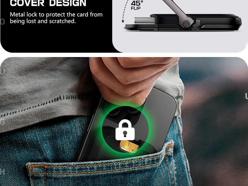 SUPCASE Magnetic Wallet with Stand for iPhone 16/15/14/13/12 | Holds 6 Cards, RFID Blocking, Strong MagSafe Lock (3000g) – Compatible with MagSafe Cases