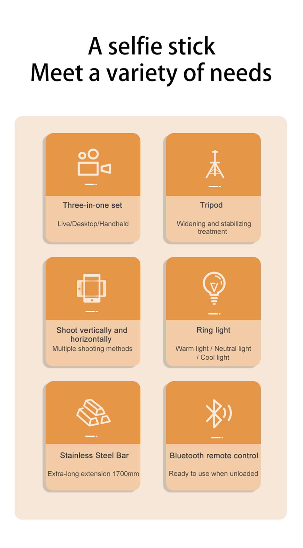 67" Phone Tripod Selfie Stick for iPhone, Samsung & Android, Upgraded Mobile Stand with Wireless Remote and Fill Light for Home & Outdoor Use, Support Camera Video Recording Remote, Short Video Scrolling, Cellphone Travel Photography Kit