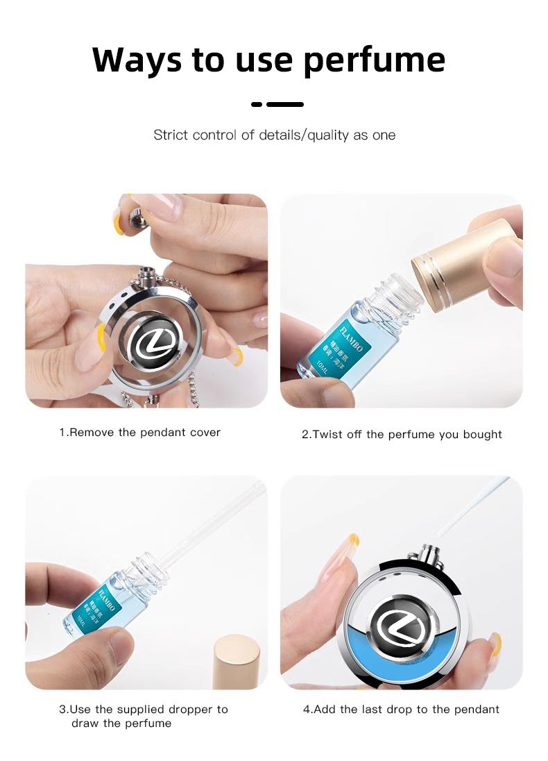 1Pcs Car Perfume Pendant Air Freshener Hanging Perfume Diffuser For Lexus GS IS LS500h ES260 ES300h RX350h NX260 UX260 LM LC RZ450e TX RC CT200h GX550 LX600 LX570 NX350 HS250