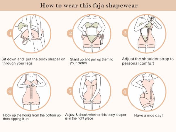YIANNA Fajas Colombianas Shapewear for Women Tummy Control Full Shapewear Butt Lifter with Hooks Closure YIANNA Fajas Colombianas Shapewear for Women Tummy Control Full Shapewear Butt Lifter with Hooks Closure