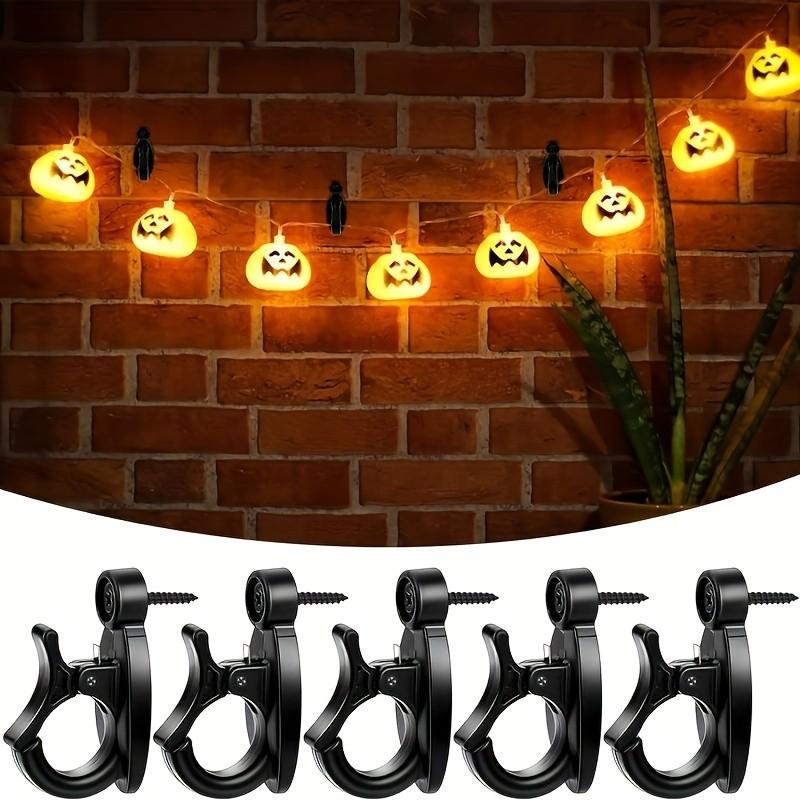 Multifunctional Screw-In Hooks, Hangers for String Lights, Plants, Wind Chimes, Halloween Christmas Patio Decor