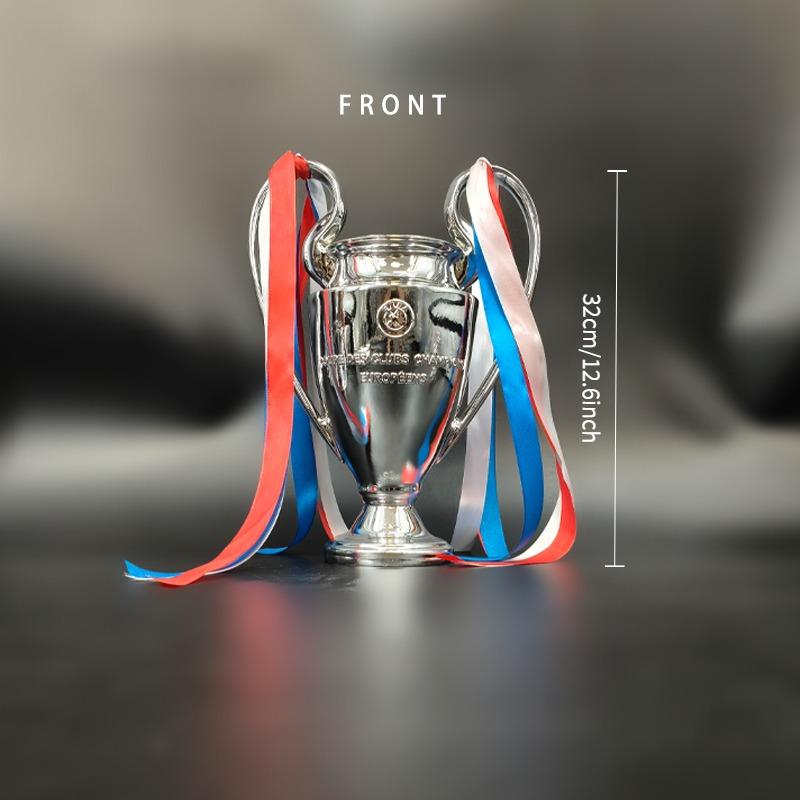 Paris Saint-Germain Uefa Champions League Resin Trophy Cup, Engraved Winners List, Ideal for Soccer Fans & Office Decor