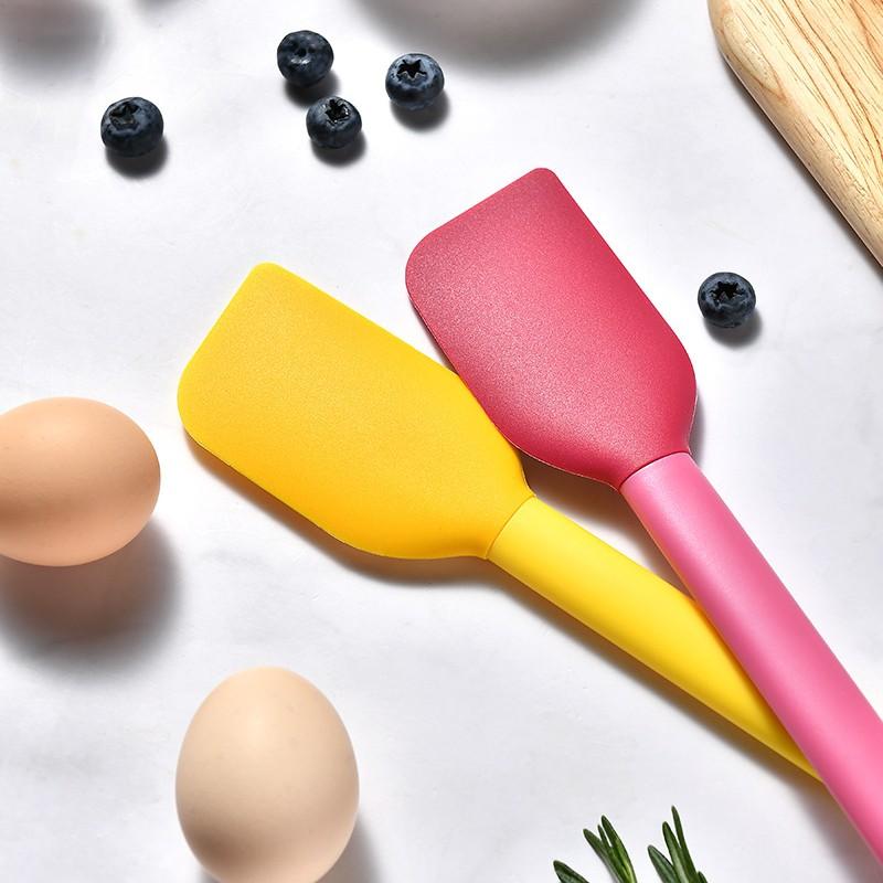 New Color Block Silicone Spatula, Butter Scrape Tool, Cake Smear Knife, Cream Scraper, Kitchen Baking Tools, Essential Bakery Equipment