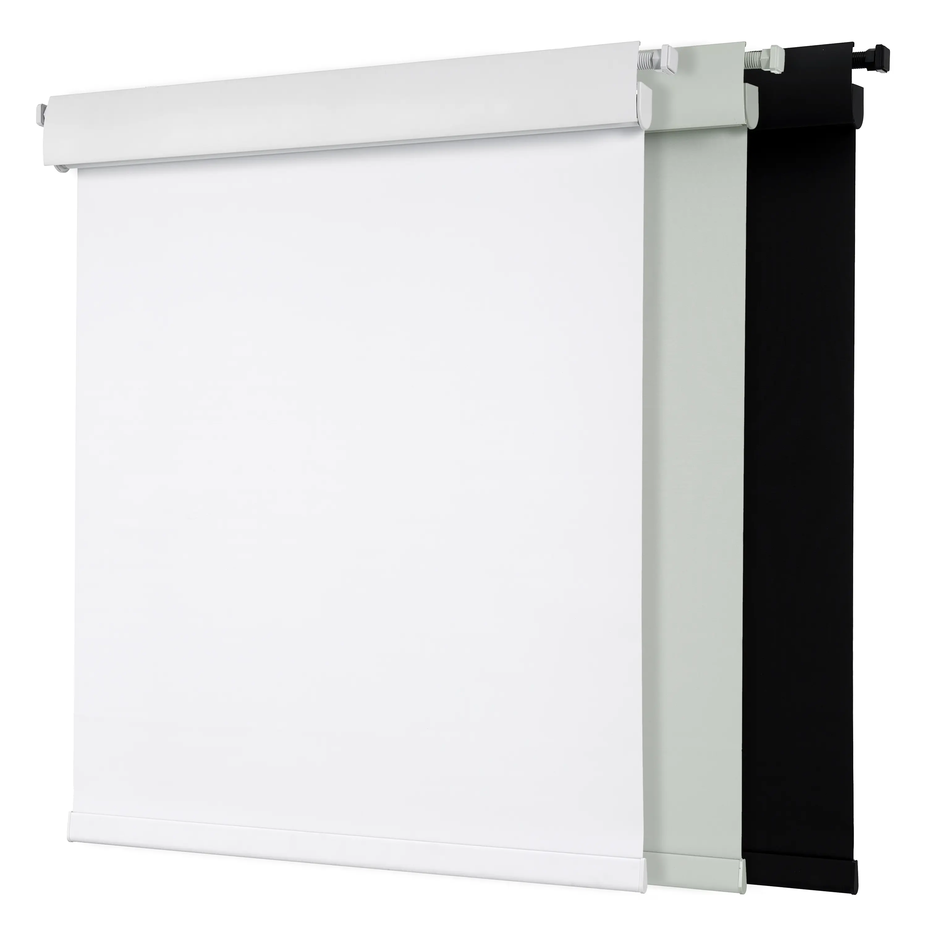 Pocageum Cordless No-Drill Dual Head Blackout Roller Shades, 28mm Tube Inside Mount Blinds, 22"-58" W x 72" H, for Home Office Window Decor