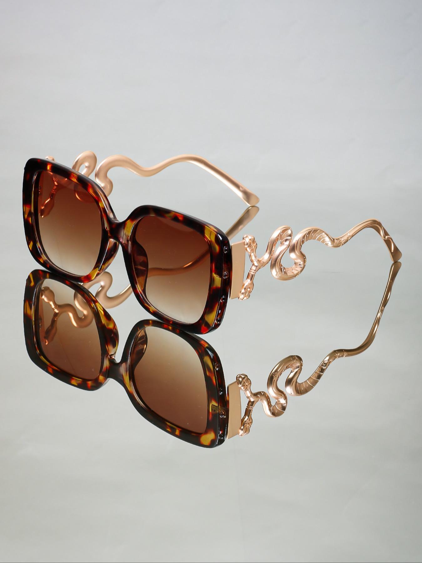 Punk Style Snake Design Sunglasses, Vintage Gothic Sunglasses for Everyday Use, Fashion Accessories for Outdoor Activities