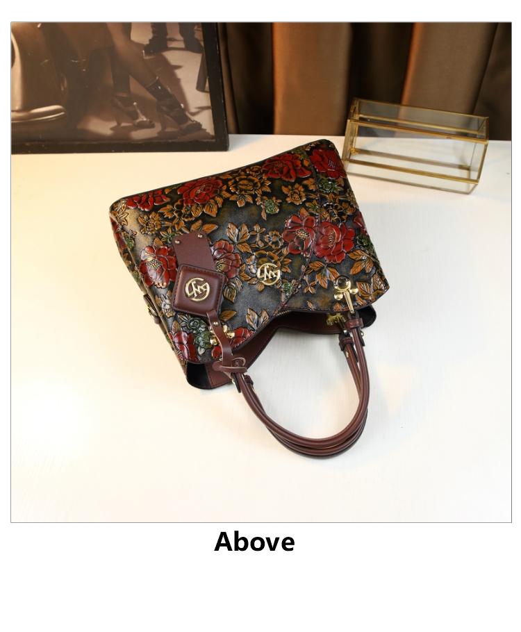 Vintage Commuter Classic Floral Design Handbag, Premium Shoulder Bag for Women, Fashion Crossbody Bag, Stylish and Durable