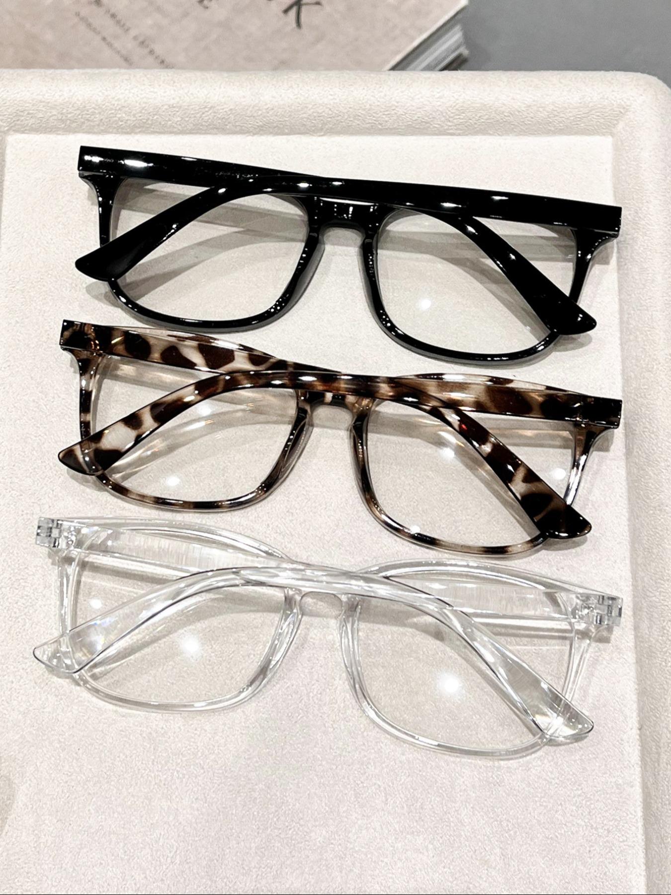 Women's Classic Style Glasses, Lightweight Durable Glasses, Simple Design Suitable for Daily Life & Casual Activities, Perfect for Everyday Wear, Leopard Pattern Eyeglasses
