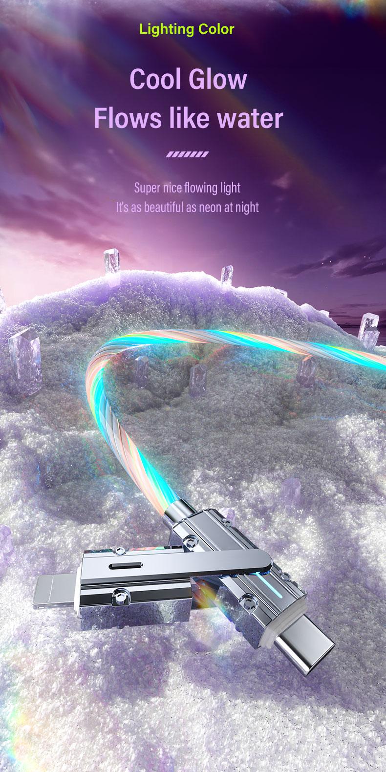 100W 4-in-1 USB-C, USB-A+Type-C+lightning, Multi-Functional Charger Aluminum Alloy, Compatible