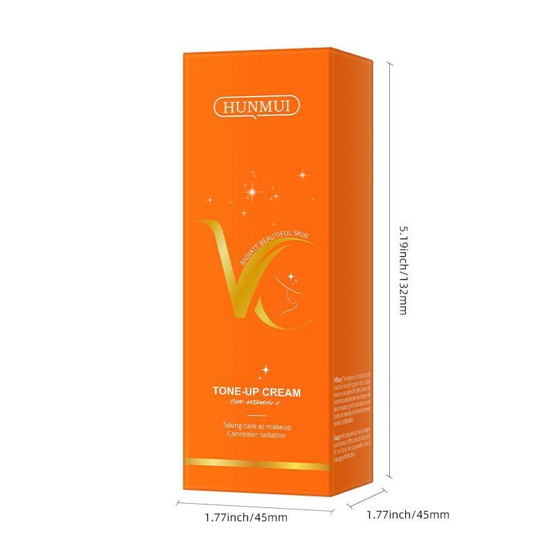 Five-Layer Vitamin C Cream, Lightweight Moisturizing Brightening, VC Isolation Cream, Concealer & Makeup Base, Multi-Bottle Value Pack