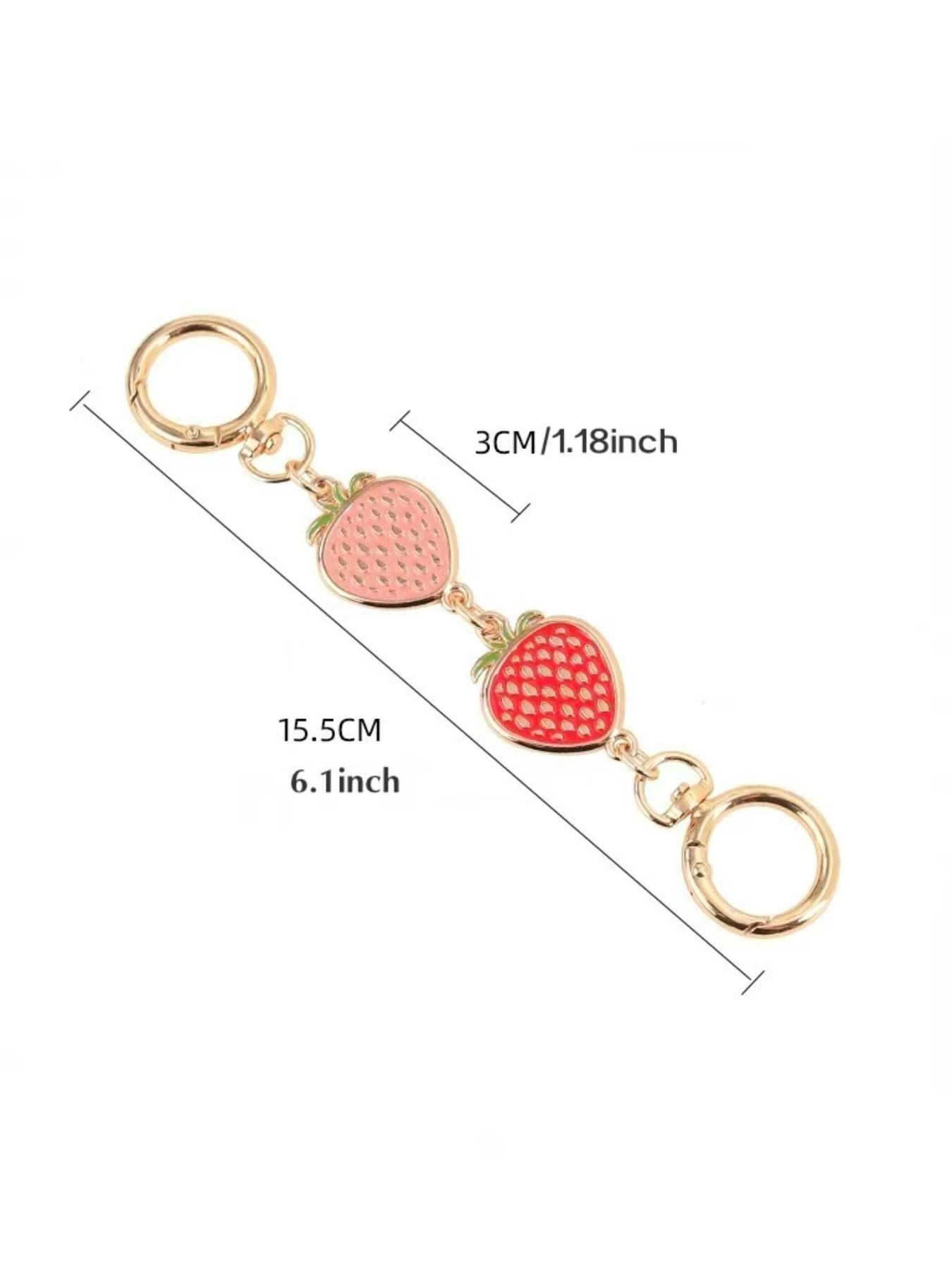 2pcs Heart Design Purse Chain Extender, bag extender，purse extender，purse chain，Riveting Style Bag Charm Accessory, Plain Pattern Suitable for All Seasons