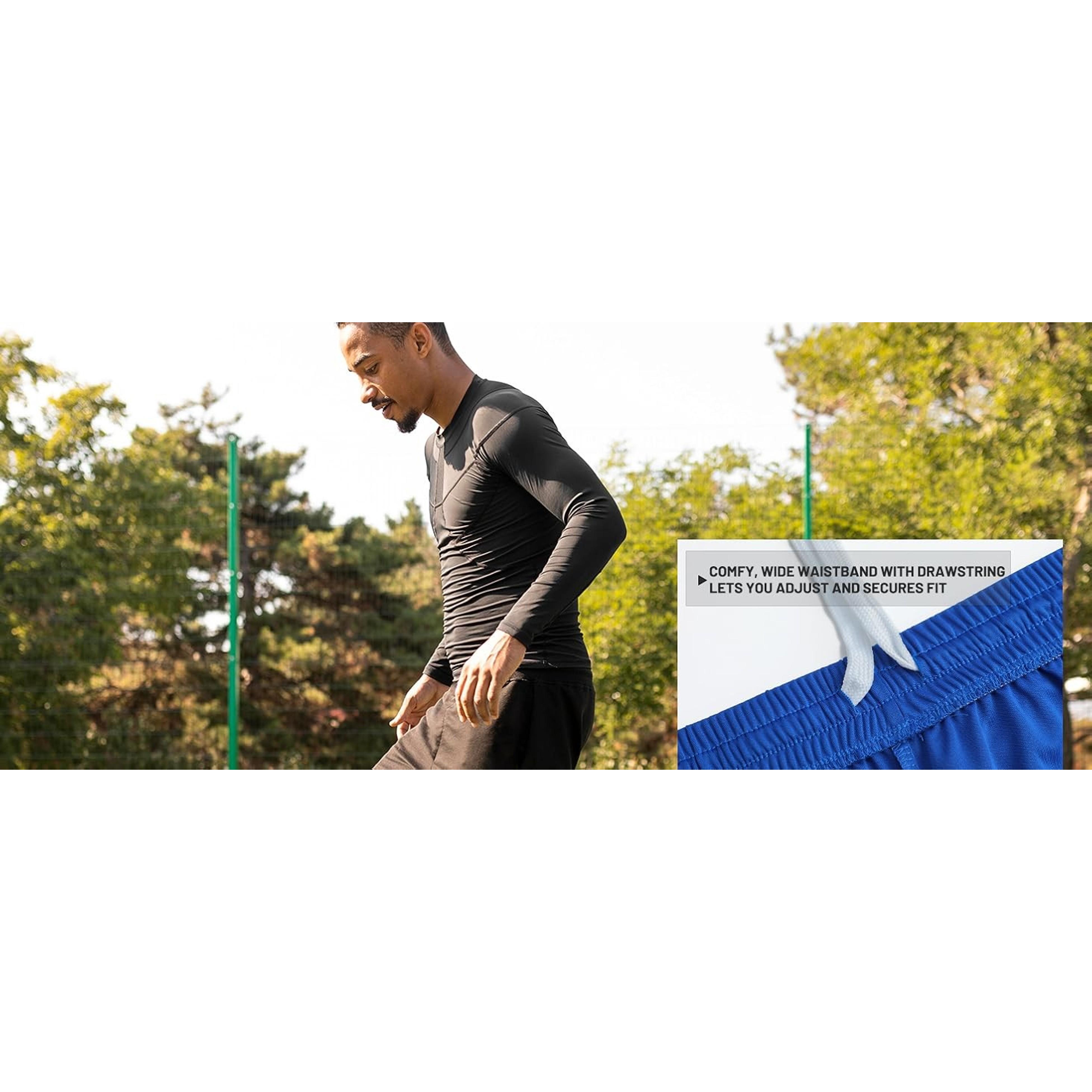 Men's Pocketless Soccer Shorts - Quick Dry Athletic Basketball Apparel | 100% Recycled Polyester, Lightweight Stretchy Knit, Soft No-Pocket/No-Liner Design, Elastic Waist with Inner DrawstringGift