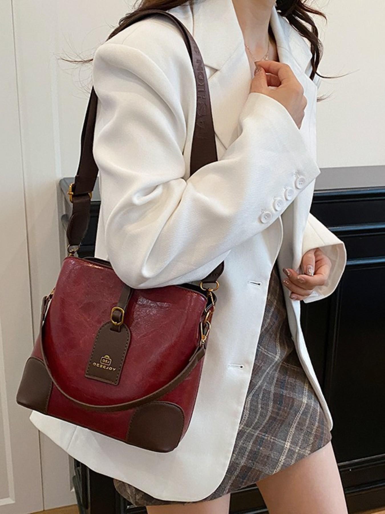 Fashion Shoulder Crossbody Bag for Women, Trendy Versatile Small Bag, New Bucket Bag, Elegant Korean Style, Simple Mini Bag