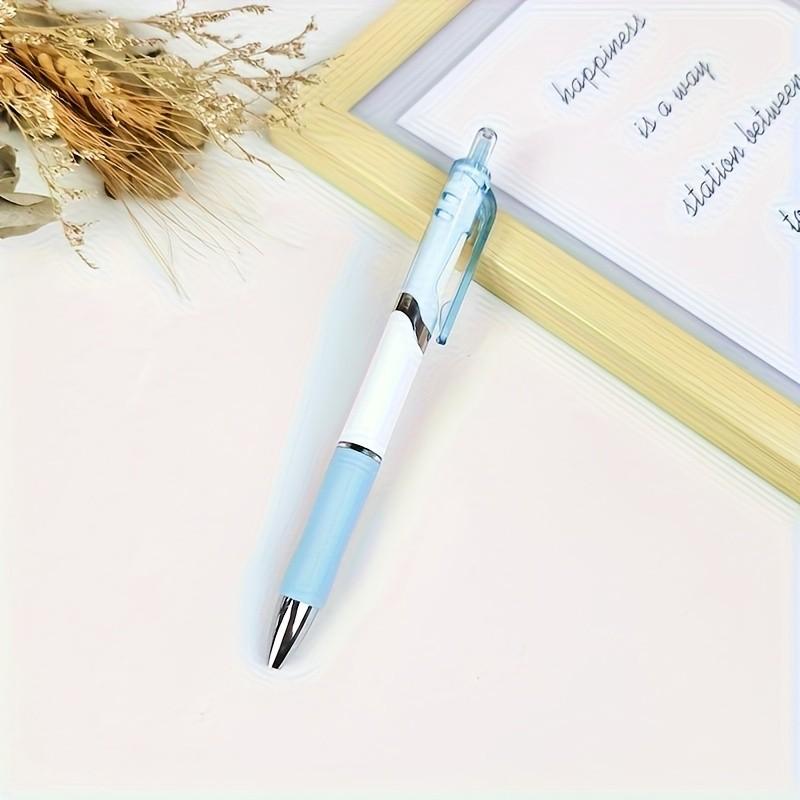 3-Pack Retractable Ballpoint Pens, Smooth Water-Based Ink, Durable Design, Ideal for School, Office, Home Use, Lightweight and Portable