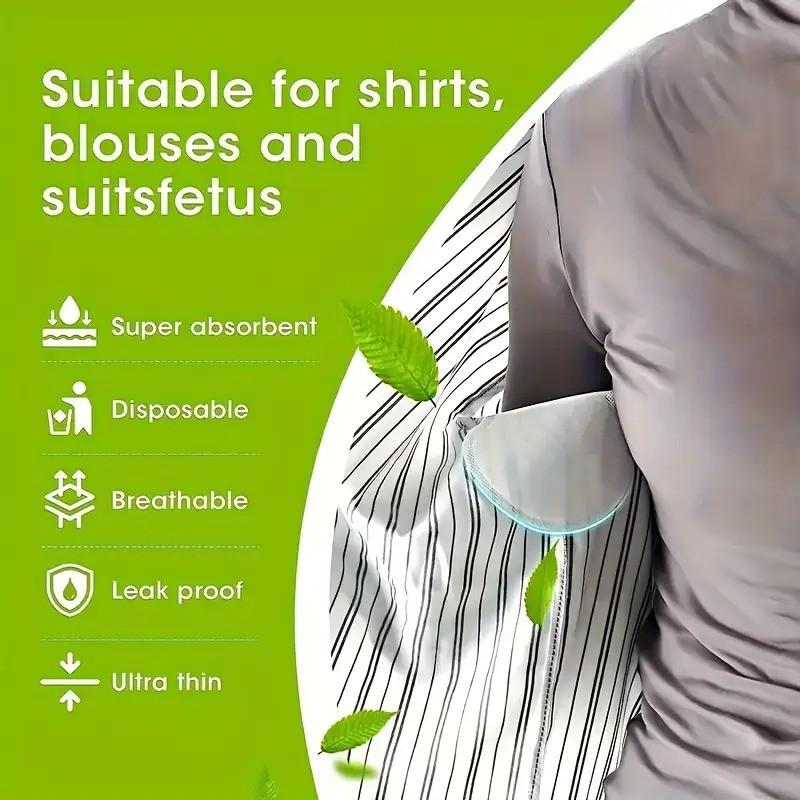 20 Pcs Underarm Sweat Absorbing Pads, Summer Anti-Sweat Breathable Invisible Deodorant Patches, Comfortable and Discreet Sweat Control