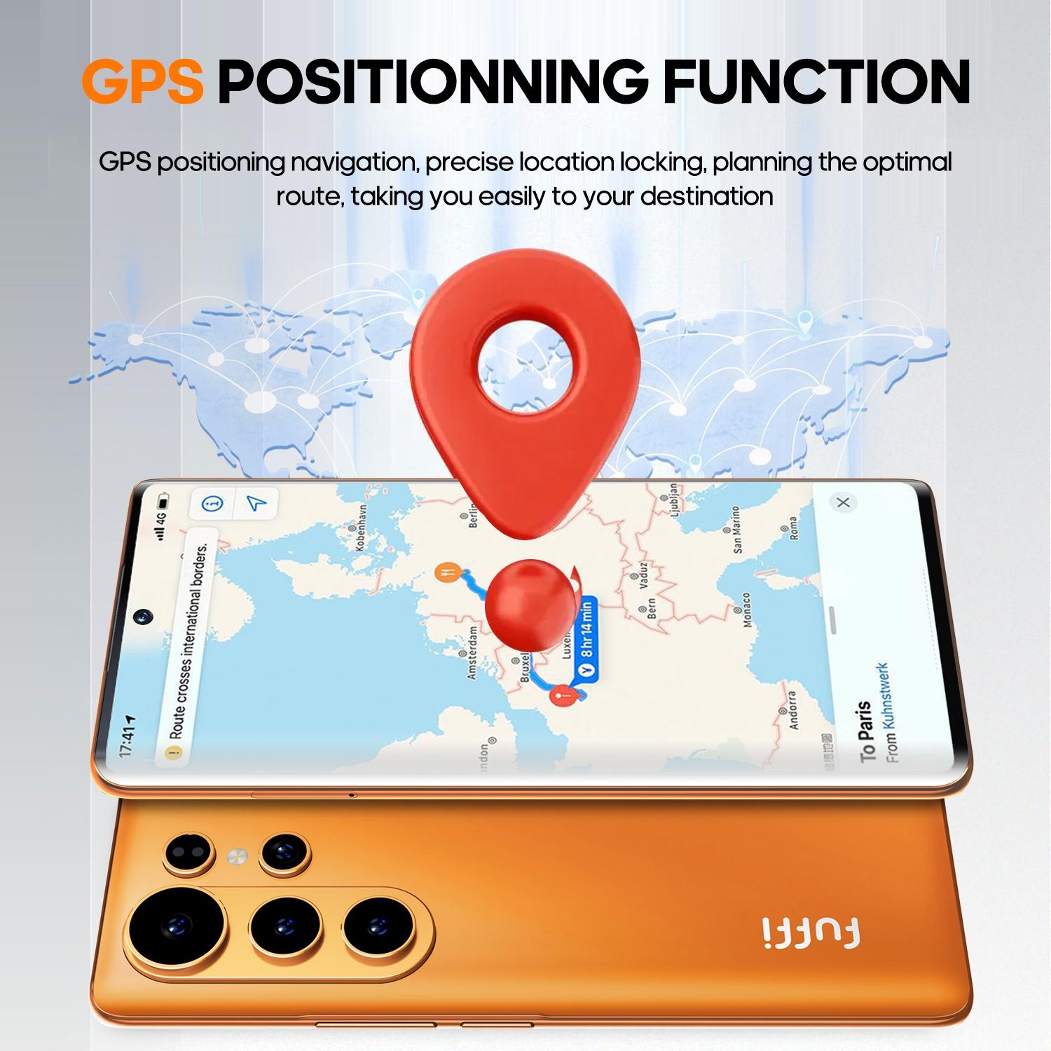 FUFFi 6.67-inch curved screen, 4G network smartphone, 4GB RAM+64GB ROM, 5MP+13MP high-definition camera, eight core processor, Android 12.0 stylish phone, 5000mAh battery, dual card dual standby, GPS