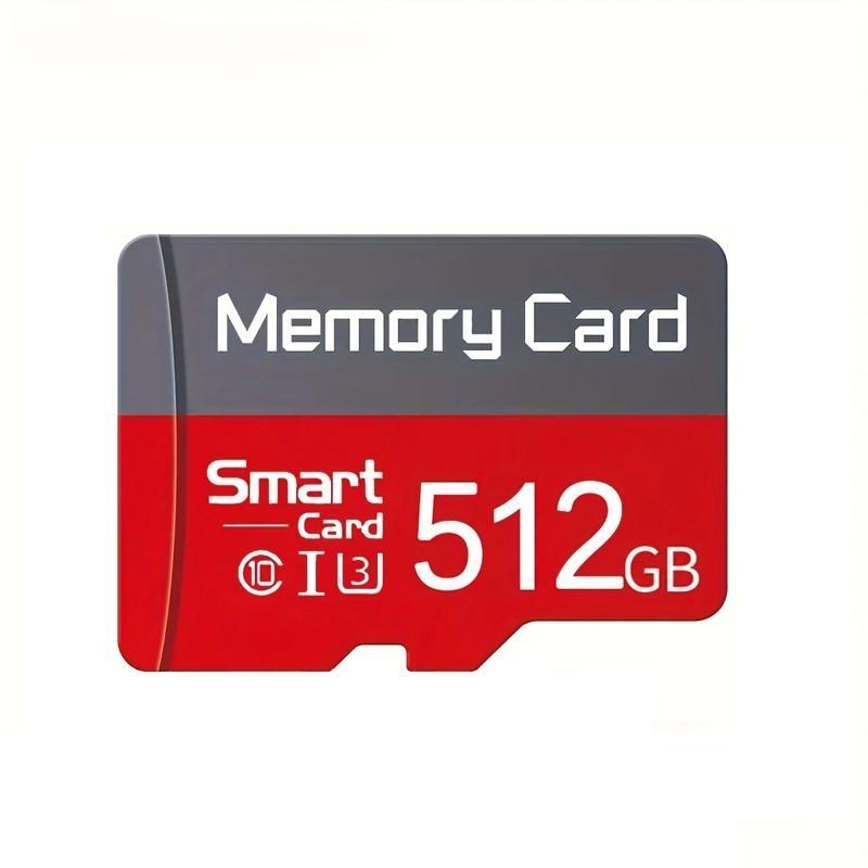 Micro TF Storage Card with Adapter, Micro SD Card, Flash Card Compatible with Smart TV Box, Bluetooth-Compatible Headphones Audio, Tablet Storage and Dash Cam Video Support