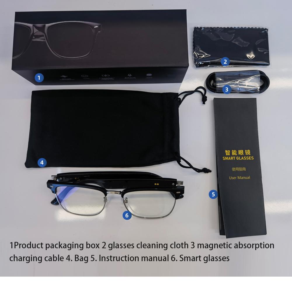 E13 Smart Glasses UV Protection Anti-Blue Light , Bluetooth Compatible for Men & Women , Multifunctional Wireless Glass fathersdaygift