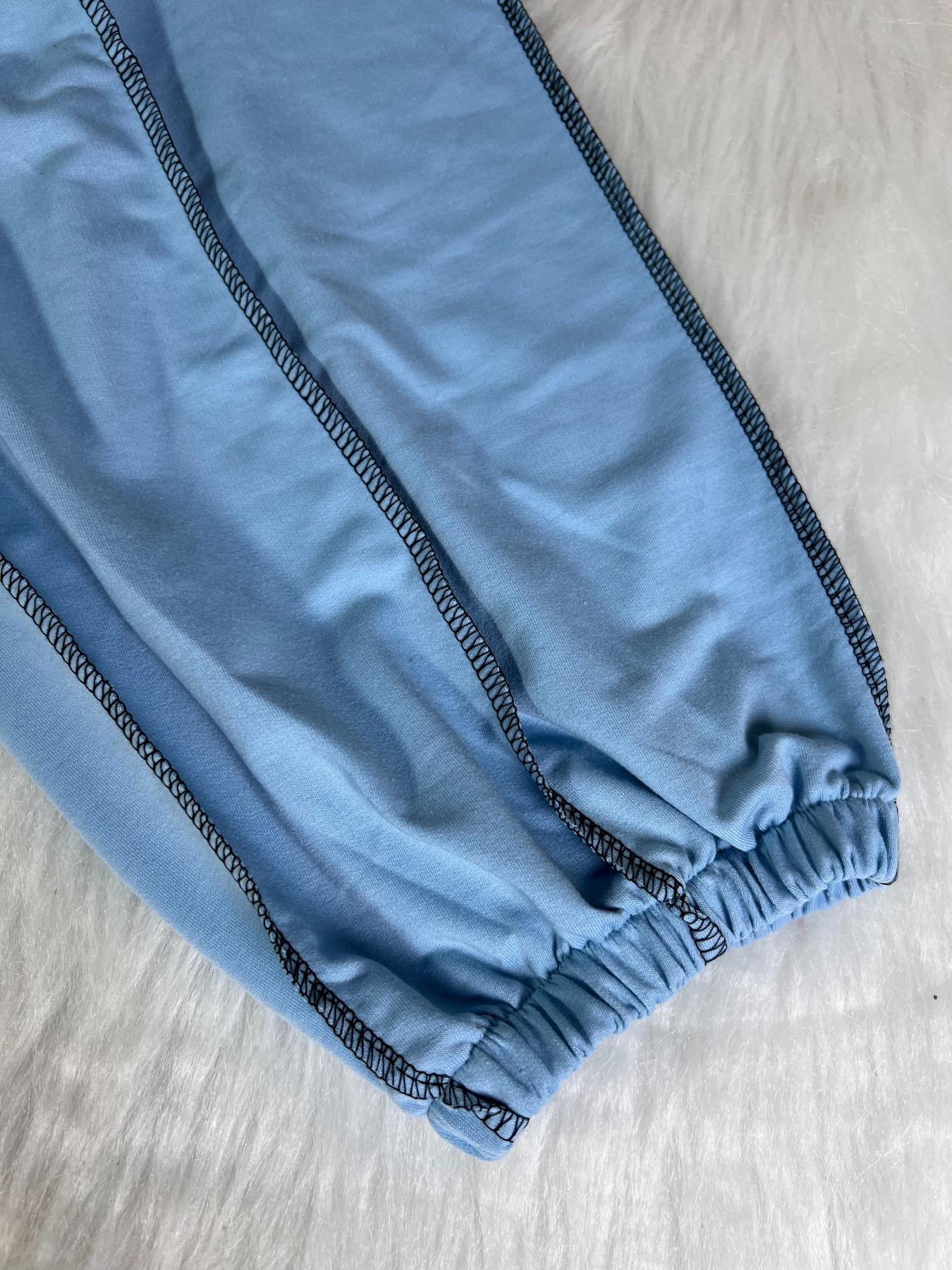 Women's New Loose Wide Leg Pants, Casual Drawstring Elastic Waist, Large Pockets, European Style Ladies Fashion Bottoms