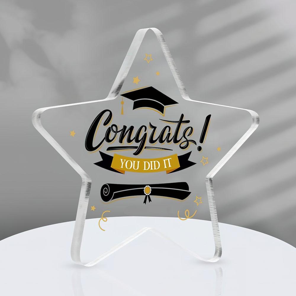 Acrylic 2026 graduation gift table decoration, for her 2026 high school graduation gift table center piece graduate boys and girls Home Decor, Acrylic Plaque Decor, Acrylic Desktop Decoration, Acrylic Signage Plaque