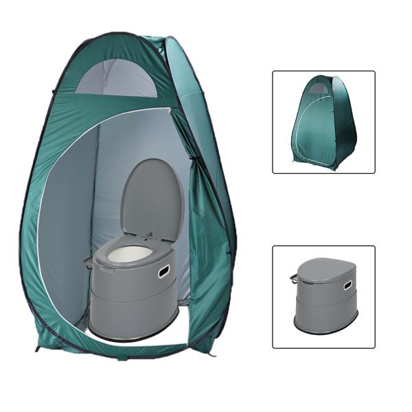 120x190cm 1-Person Pop Up Privacy Shelter Tent, Portable Outdoor Changing Room & Shower Toilet Tent, Lightweight Steel Wire Frame, Compact Fold, Built-In Storage Pocket, No Floor (for Hiking Camping Outdoor Showers)