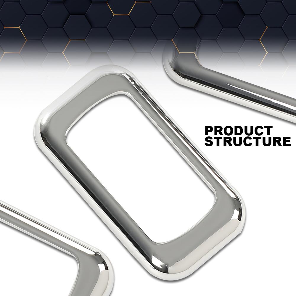 CROSSDESIGN 3/6Pcs Chrome Rocker Switch Trim Bezel Fit For Peterbilt Keworth Freightliner Fits many Freightliners and some Peterbilt and Kenworths using rocker switches High Reliability