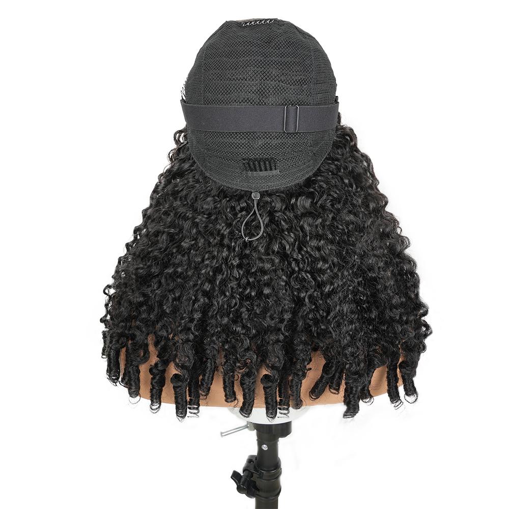 【26‘’ Burmese=$135】Tahikie Burmese Curly 7x6 HD Lace 200% Density Pre Plucked Glueless Natural Black/99J Burgundy Afro Kinky Curly / Deep Wave / Body Wave / Water Wave Human Hair Wigs Upgrade With Drawstring Cap One-Step Invisible Hairline For Women