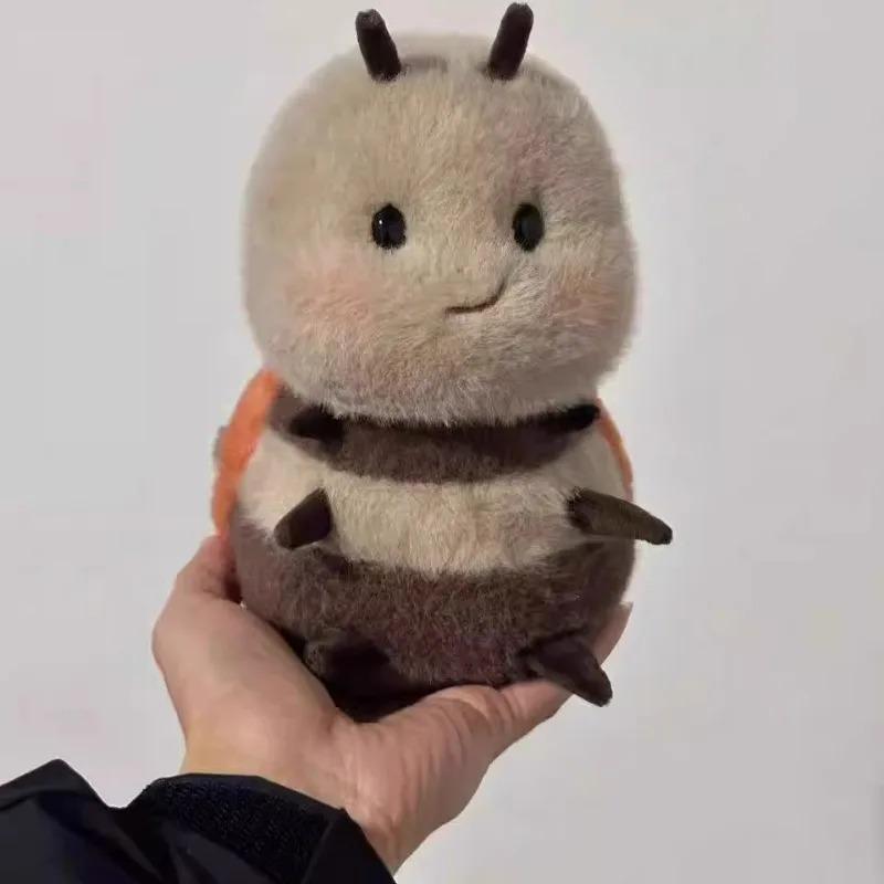 20CM Cute Smile Mouth Lips Bee Ladybug Plush Toys Stuffed Fat Ball Shape Bees Plush Doll Toys for Kids Birthday Gift