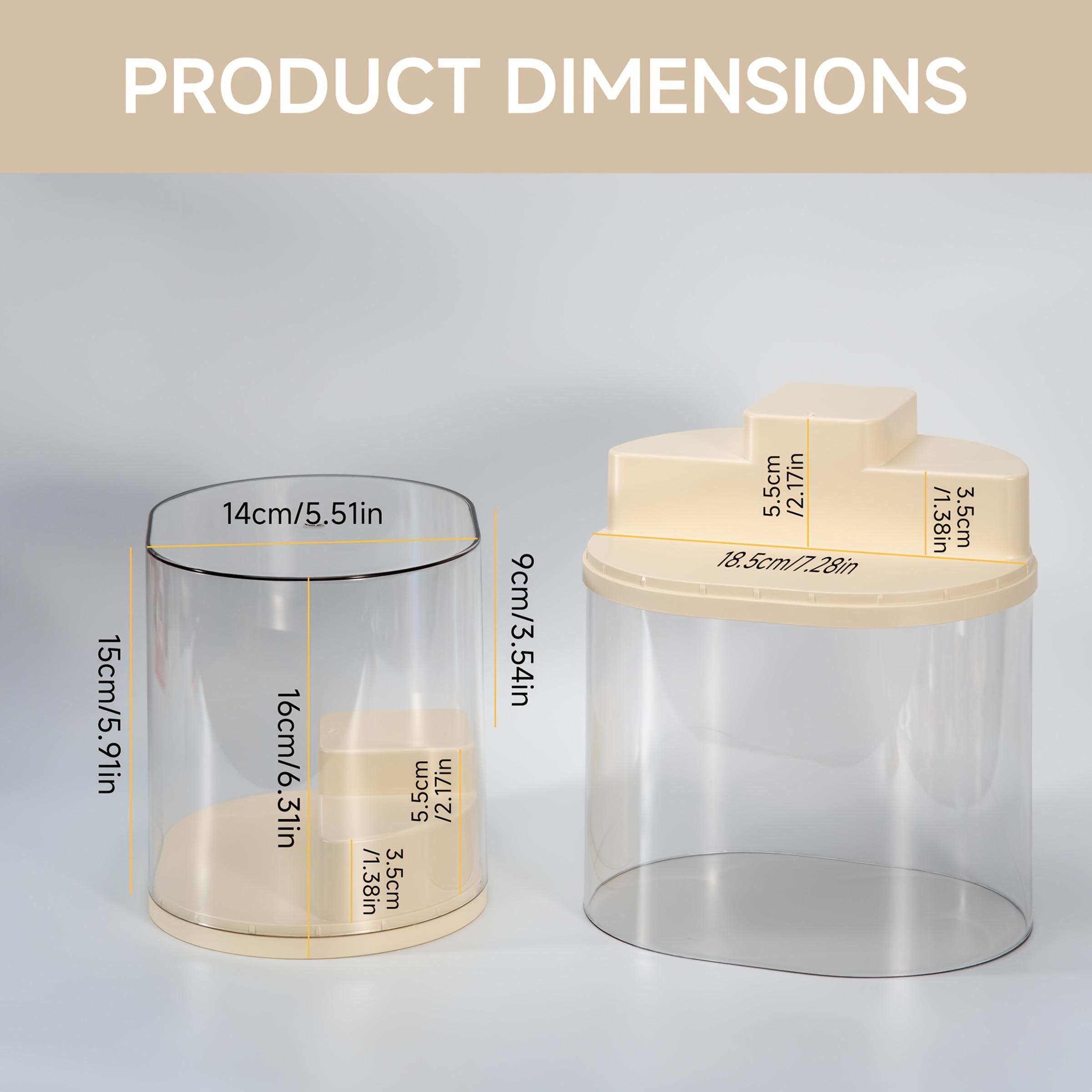 Mini Figure Display Case Organizer Box, Transparent Storage Holder for Small Collectibles & Labubu Figures, Stackable Design