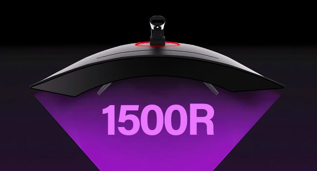 34 Inch Ultrawide Curved Gaming Monitor, 1500R PC Screen 165hz UWQHD 3440x1440, Curved Computer Screen with FreeSync,Multi-Directional Adjustable Base