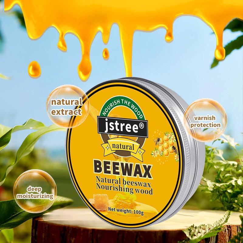 Jstree Real Wood Floor Care Wax, 100g Polishing & Protection, Enhances Shine, Ideal for Wooden Boards Maintenance
