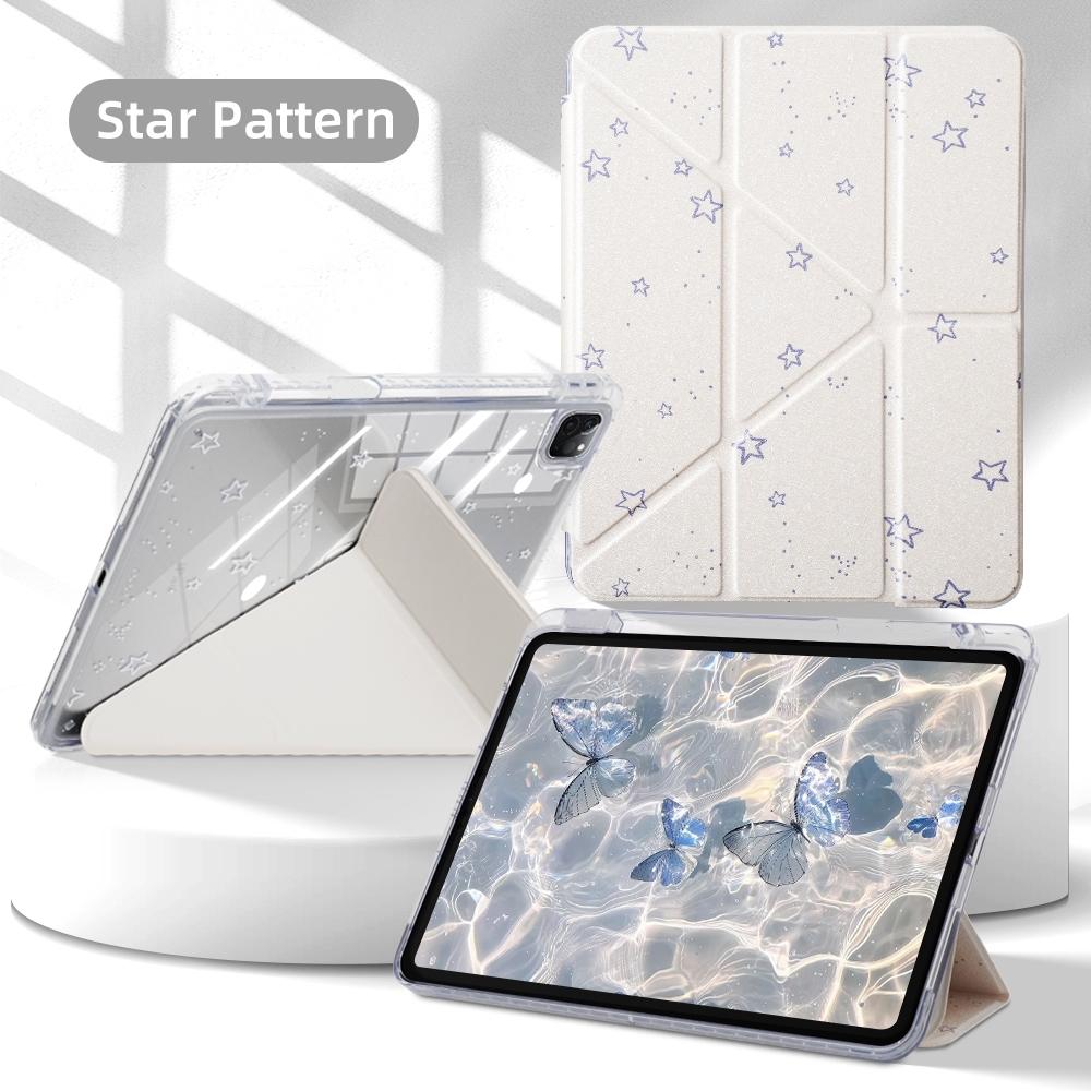 Cute Case Pattern For iPad 11th A16 2025 10th 10.9 Air 4th 5th 10.9 Air 11 M3 2025 7th 8th 9th 10.2 Smart Case with Pen Holder Tablet Protective Cover
