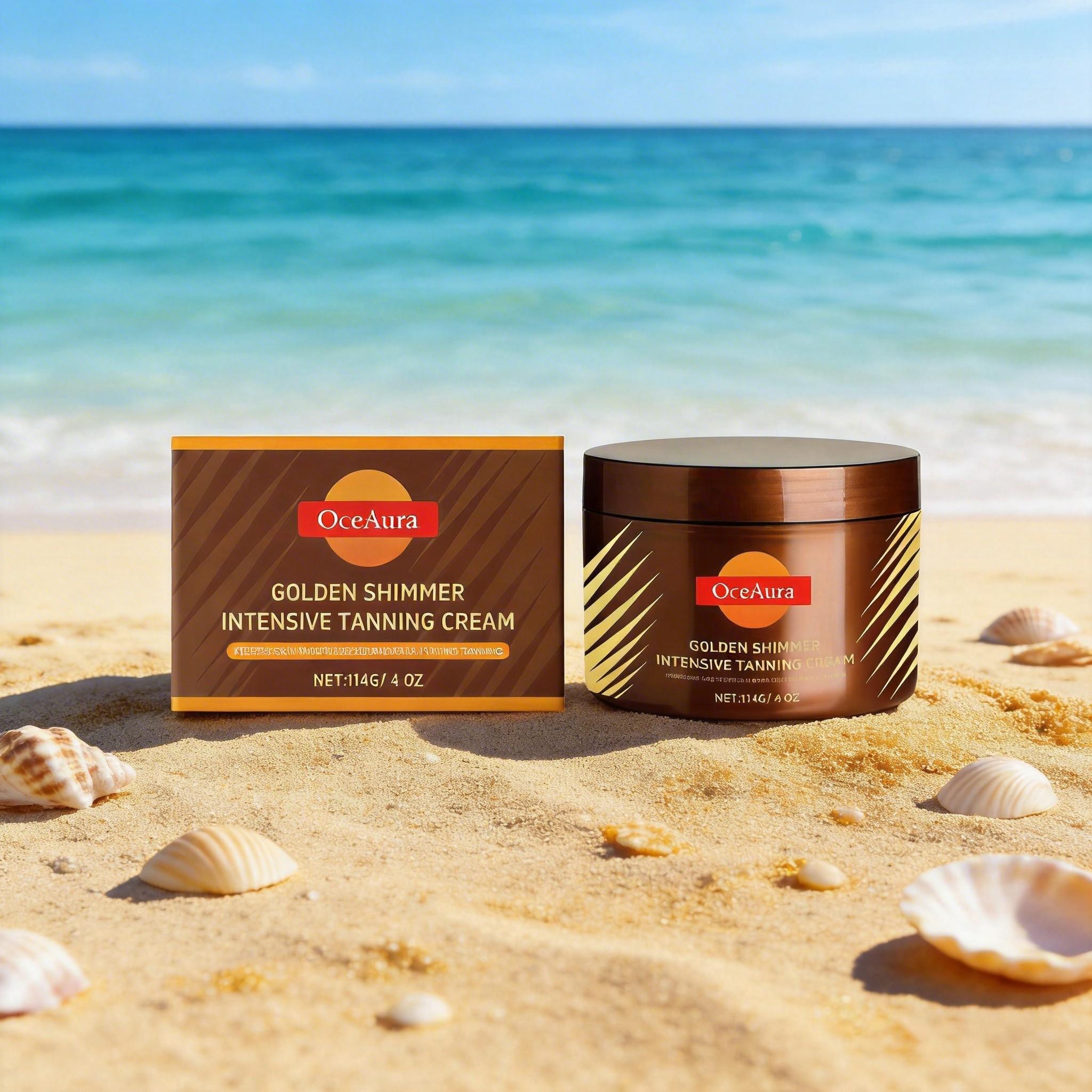 Oceaura Body Cream for Darker Skin, Outdoor Sunless Tan, UV Protection, Herbal Essence, Brightening Body Lotion, Natural Ingredients