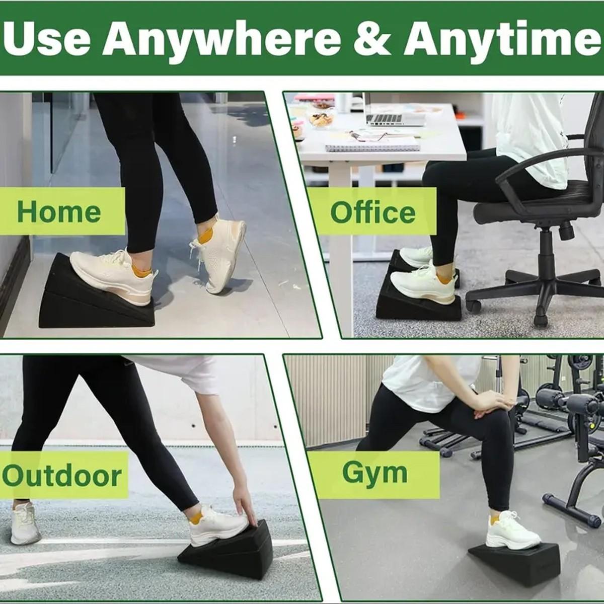 Slant Board Calf Stretcher, 3 Pcs Adjustable Incline Wedge, Squat Ramp for Deadlift, Fitness, Physical Therapy, Ankle Mobility