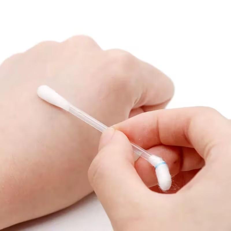 100 Cotton Swabs, Care Cotton Swabs, Pet Cotton Swabs, Emergency Supplies Accessories, Individually Packaged, Portable, Outdoor Activities