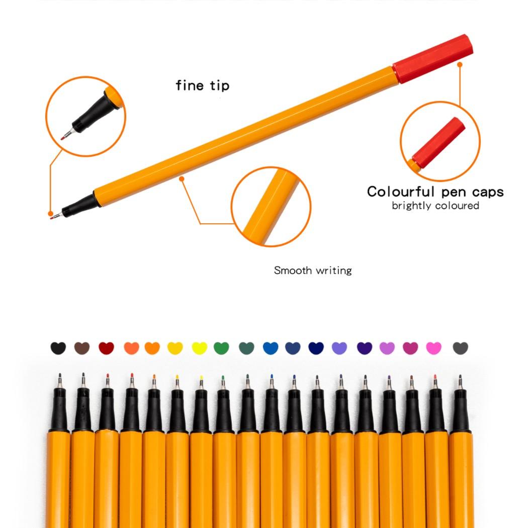 24-Pack Fine Line Markers, High-Quality Writing Tools, Ideal for Labeling and Drawing, Durable Office Supplies, Perfect for Professionals