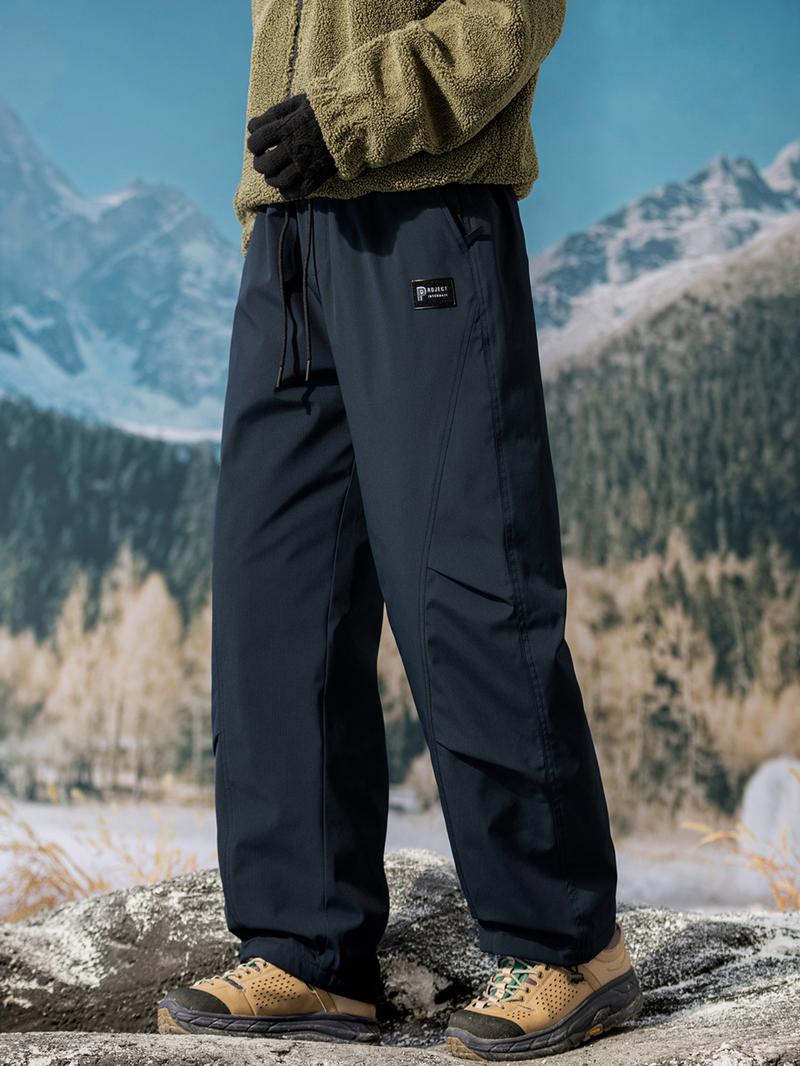 Men's Ultra-Thick Fleece Graphene Heated Winter Ski Pants, Essential Snowboarding Gear, Warm and Comfortable Winter Clothing