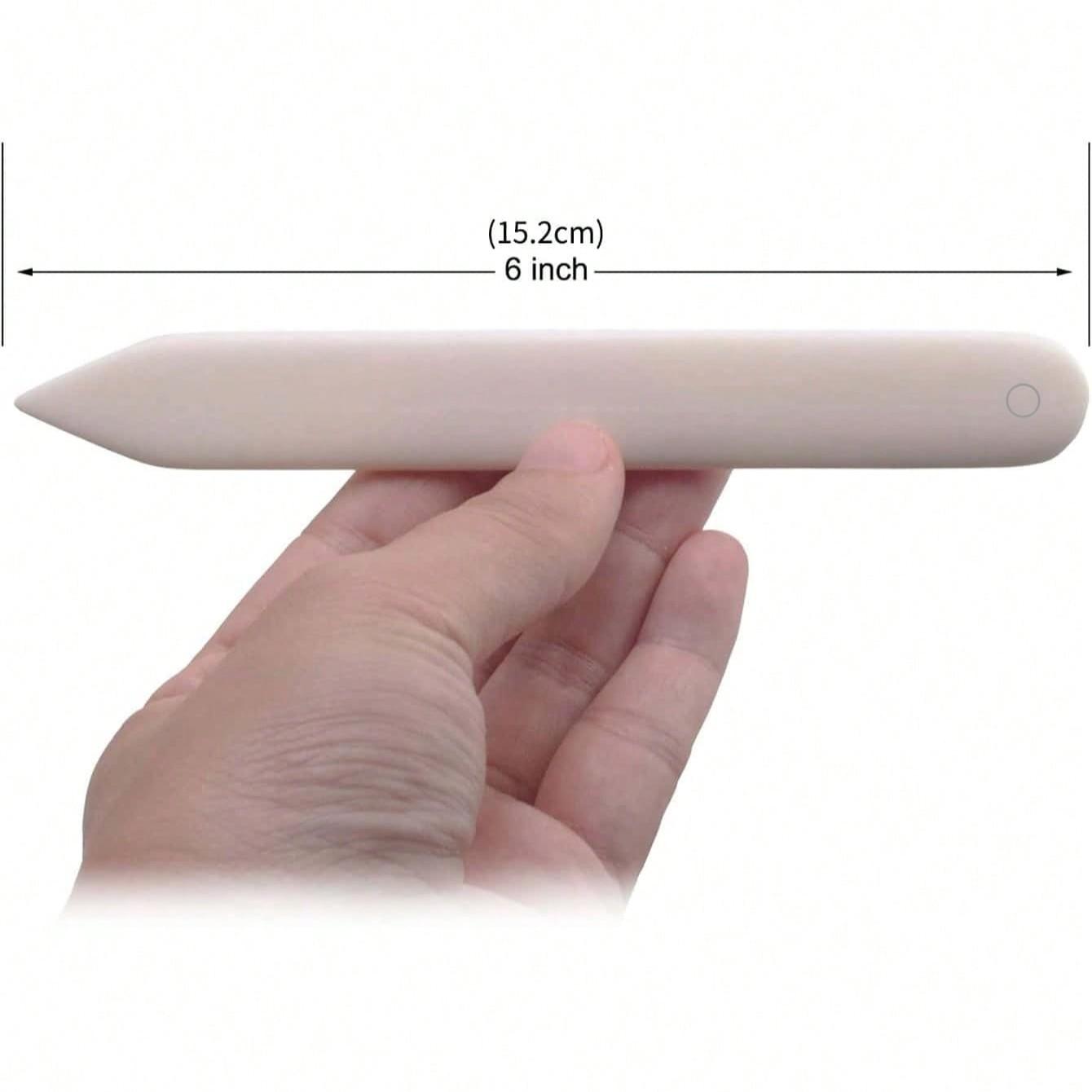 Multi-Pack Plastic Bone Folders, Crease Makers, Scoring Tool, Bone Folder Paper Creaser, Folding Bookbinding Tool, Origami Tools for Making Paper Crafts Quilting, Leather Tool Set (6/4/3/2/1 Pieces), Ideal for Embossing, Folding, Crafting, DIY Projects