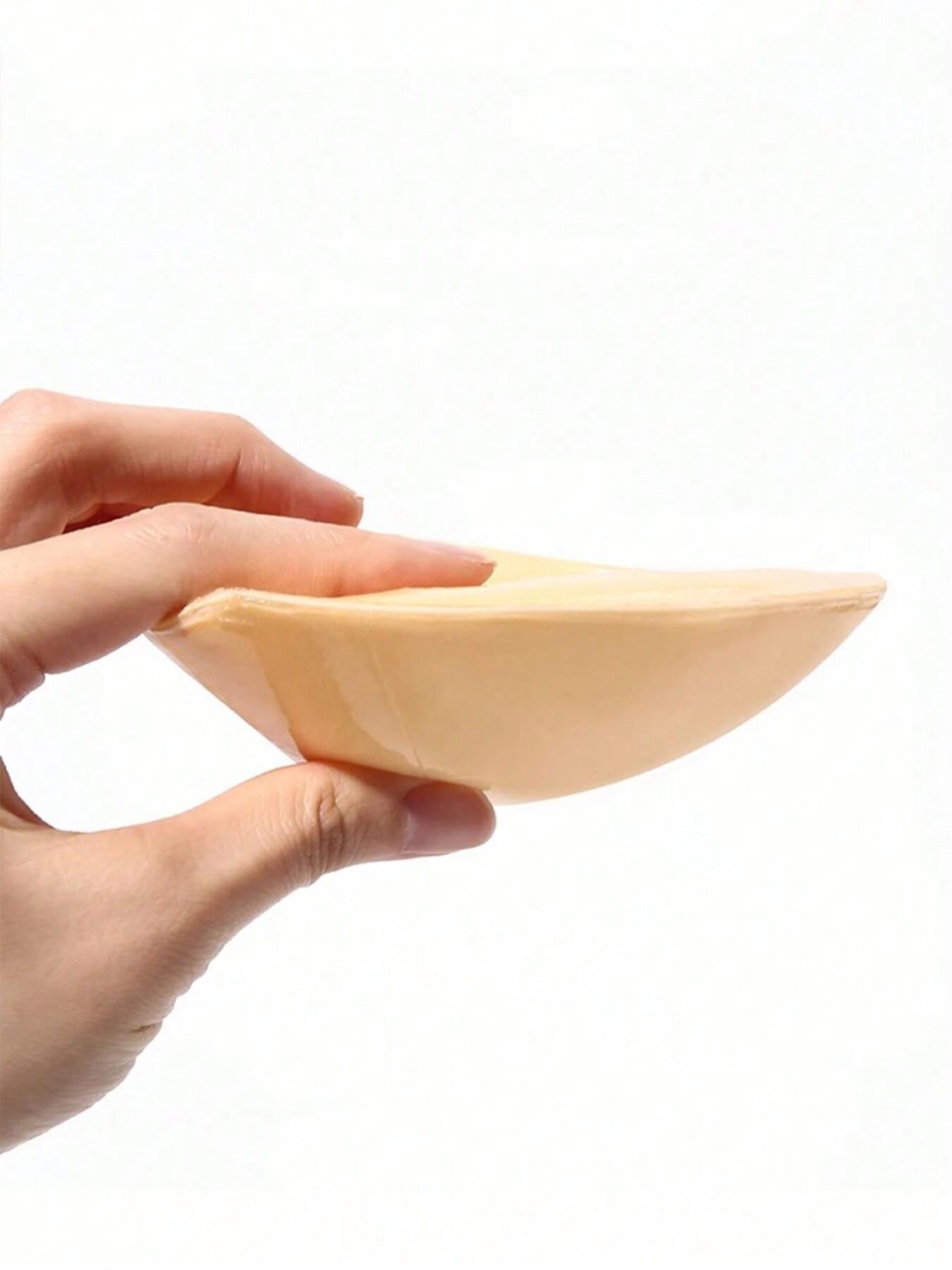 Women's triangular double-sided bra pad inserts, thick nipple covers, invisible and stay in place, double-sided adhesive nipple pads, double-sided self-adhesive, super strong stickiness, makes small breasts look bigger, gathers, prevents nipple show-throu