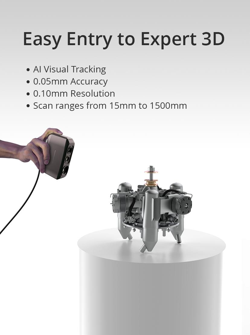 3DMakerpro Moose Lite 3D Scanner, AI Visual Tracking