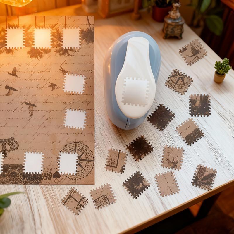 Handheld Stamp Shape Puncher, Essential for Scrapbooking & Card Making, Ideal Craft Tool for DIY Projects, Perfect for Creative Activities