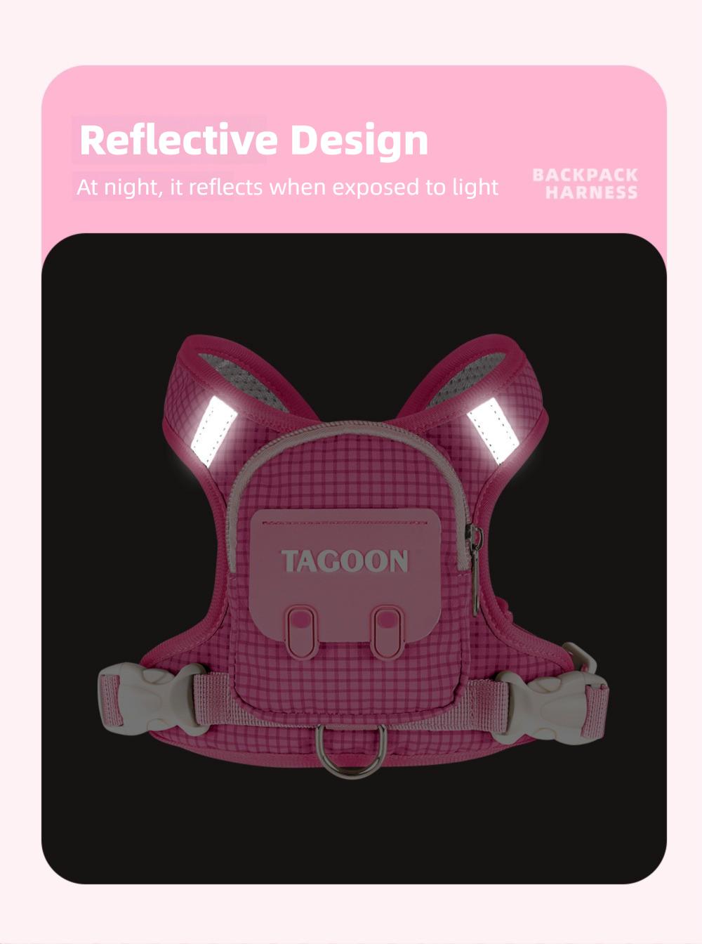 Pet Backpack & Leash Combo: Anti-Escape Harness and Leash for Outdoor Walks - Convenient, Portable Pet Carrier Pet Backpack & Leash Combo: Anti-Escape Harness and Leash for Outdoor Walks - Convenient, Portable Pet Carrier