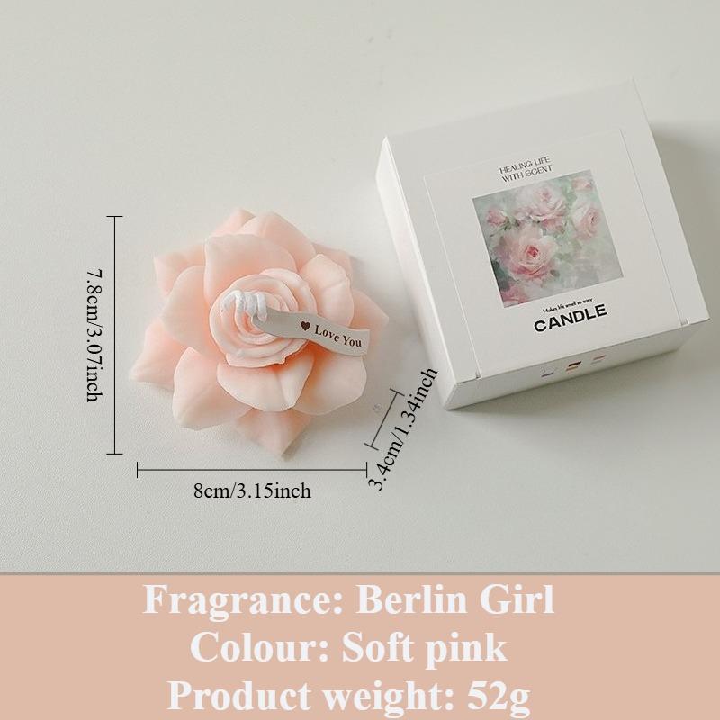 Mother's Day Rose Scented Candle - Handmade Aromatherapy Gift, Elegant Home Decor & Tabletop Centerpiece, Cozy Ambiance for Living Room, Bedroom, Ideal Souvenir for Mom, Holiday Gift, Birthday, Anniversary, Wedding Party Favor
